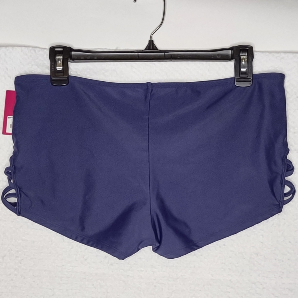 SO Swim Shorts Women's Sz XL Blue Nylon Spandex Polyester NWT - Picture 9 of 14